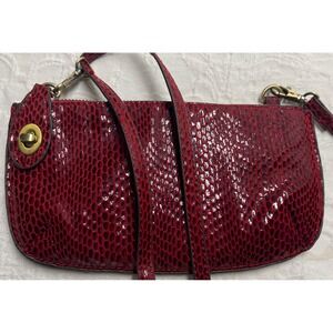 joy susan wristlet Shoulder Bag Red Alligator Print Adjustable‎ Vegan Chic Party
